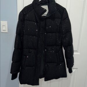 Guess Women's Black Quilted Puffer Coat